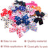 PET SHOW 50Pcs/25Pairs 4" Paw Pattern Big Dog Hair Bows with Alligator Clips for Medium Large Dogs