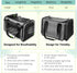 YUDODO 25 lbs Lightproof Pet Carrier - Airline Approved Soft Sided Dog Cat Travel Carrier with Reflective Mesh,