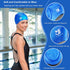 Unisex Swim Caps, 2 Pack Silicone Swimming Caps for Short/Long Hair with Ear Plugs & Nose Clip