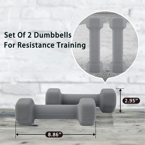 Saorzon Dumbbells Set of 2 - Exercise Fitness Dumbbells for Home Gym Free Weights