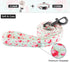 Ihoming Dog Collar and Leash Set for Daily Outdoor Walking, Floral GreenLake Design for Medium Dogs, M-Up to 45LBS