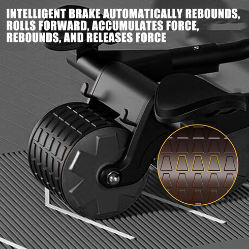 Uota Elbow Support Automatic Rebound Abdominal Wheel, Ab Roller for Abdominal Exercise Machine