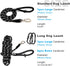 Long Dog Leash - 50 feet to 10ft Heavy Duty Reflective Check Cord Recall Leash for Training, Playing, Camping, or