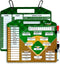 Magnetic Baseball Lineup Board - Baseball Lineup Cards for Dugout, Clipboard for Coaches, Softball Marker Boards (Brown)