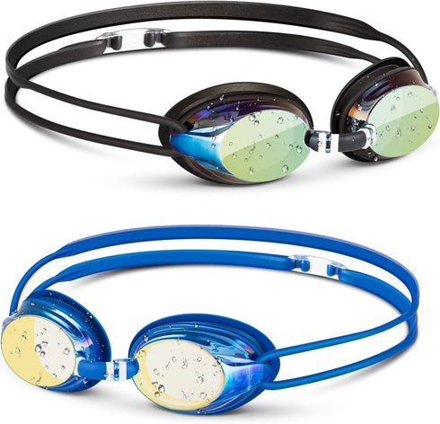 Portzon Dynamics Swim Goggles, Anti Fog Clear No Leaking Swimming Goggles for Adult Men and Women