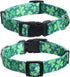 2 Pack Adjustable St. Patrick's Day Dog Collar with Four Leaf Clover for Large Dogs