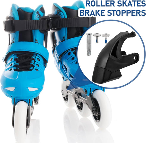 Sosoport Brake Pad Set for Inline Skates, Convenient Replacement Block Pad Brake Part for Skates
