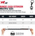 Tuff Pupper Bungee Dog Leash Extension, Shock Absorbing for Medium & Large Dogs, Reflective for Night Walks