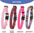 Pet's Company 4 Pack Adjustable Breakaway Cat Collar with Bell, Cute Pattern Collars for Kittens (Pink, 7-11 Inches)