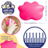Large 5" Dog Pet Hair Massaging Brush Grooming Tool for Cats and Dogs, Long or Short Hair (Raspberry Pink)