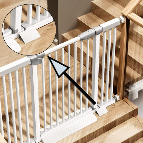 6-Piece Plastic Support Feet for Pet Gate Fence, Triangular Isolation Reinforcement Accessories for Dog Gate Panel