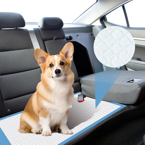 98 Packs 13"x18" Disposable Puppy Pads, Dog Training Pads, Super Absorbency Disposable Underpads with Leak-Proof