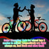 3 Woanger Pcs LED Bike Lights for Night Riding Bicycle Frame and Wheel Lights Battery Powered Bike Accessories Gifts