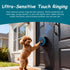 Communication, Potty(2 1 Halo Paw Smart Dog Door Bell Touch-to-Ring BK Dog Bells to Go Outside, LED Light Wireless Dog