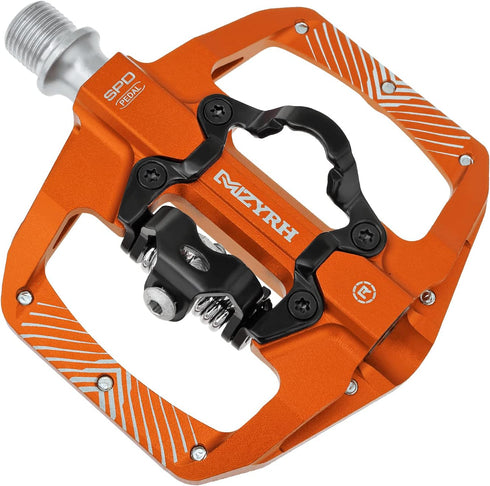 Pedal MTB Mountain Bike Pedals Compatible with Dual Function Sealed Clipless Aluminum 9/16" Bicycle Flat