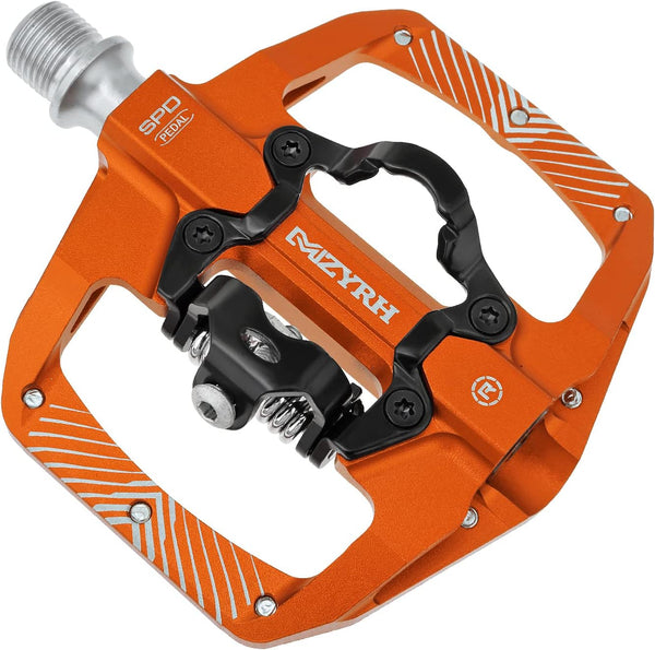 Pedal MTB Mountain Bike Pedals Compatible with Dual Function Sealed Clipless Aluminum 9/16" Bicycle Flat