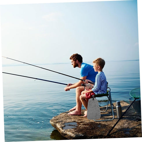 Fishing Towel with Clip, Non-Slip Wipe for Easy Fish Handling, Compact and Breathable for Outdoor Use
