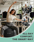 Trideer Exercise Ball for Office Desk, Yoga Ball Chair to Relieve Back Pain, Stability & Fitness Ball Seat with Base