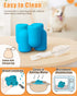 Dog Chew Toys for Aggressive Chewers - Interactive Slow Feeder Treat Toy Collection, Durable Frozen Feeding Toy (Blue)
