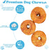 Dog Treats, Long Lasting for Large Dogs, Clean Teeth, Chicken Wrapped Rawhide Donuts, 0.5lb