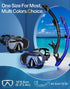 Kwambiri Set, 180Panoramic Swimming Snorkeling Gear for Adults Kids, Dry-Top Snorkel Wide View Diving Mask Breathing