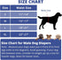 (5 Pack, Paw Legend Washable Dogs Diapers Male Dog Belly Bands for Male Dogs Diapers Reusable Puppy & Doggie Diapers