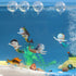 Floating Mermaid Fish Tank Decor, Cartoon Aquarium Decorations for Aquatic Pets, Resin Ornaments