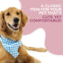 Luxury Dog Bandanas - Premium Silky Fabric Puppy Bandanas, 100% Handmade Quality, Custom Shape, Blue Checkers, Large