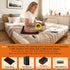 5V 5 Setting 4H USB Heated Seat Cushion - Portable Stadium Chair Heating Pad with Heat & Timer - Light&Foldable