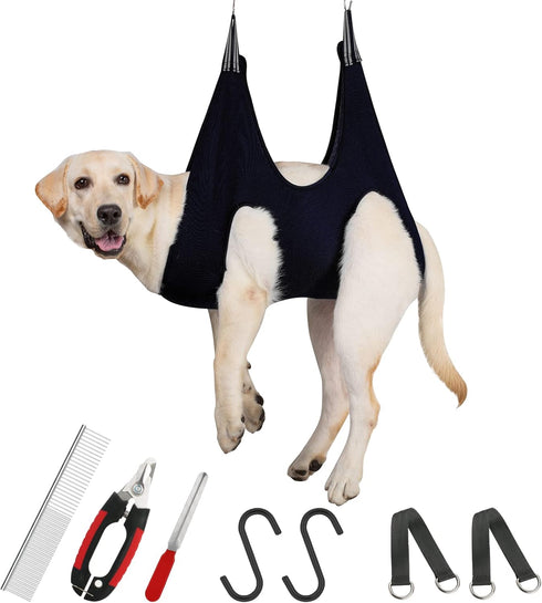 Guzekier Dog Grooming Hammock for Trim Nail, Dog Sling for Grooming, Dog
