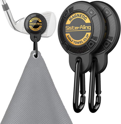 Magnetic Clip for Golf Towel, Removable Industrial Magnetic Accessories for Strong Hold to Golf Carts