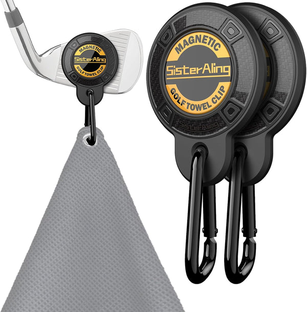 Magnetic Clip for Golf Towel, Removable Industrial Magnetic Accessories for Strong Hold to Golf Carts
