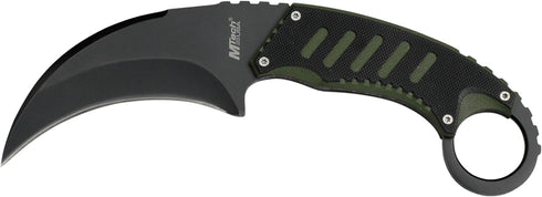 MTECH USA MT-665BG Neck Knife, 7.5-Inch Overall, Black/Green