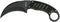 MTECH USA MT-665BG Neck Knife, 7.5-Inch Overall, Black/Green
