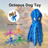 Dog Squeaky Toys Octopus No Stuffing Crinkle Plush Dog Toys for Puppy Teething, Durable Interactive Chew Toys for Most