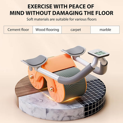 Uota Elbow Support Automatic Rebound Abdominal Wheel - Ab Roller for Core Strengthening Fitness Training