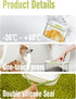 5.8lbs/98OZ/5.3qt 5.5L LivLab Mker Airtight Dog food storage container with lids,Dog Treat Container With Measuring