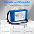 BENKIA 12.8V 6000mAH Pack 12V 12Volt (4S1P) Rechargeable Li-ion Battery, Bare Leads Wire Replacement Lithium Battery