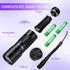 12 UV Flashlight Black LightSmall Portable Mini LED Blacklight Flashlight for Hidden Stain Detection in Room, Resin