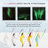 Hilitchi 15 Pcs Soft Shrimp Lures, Luminous Artificial Fishing Bait for Freshwater Trout, Bass, Salmon