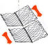 Windyun 2 Set Foldable Crab Trap with Bait Clip and Orange Braided