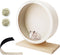 6.6in Silent Hamster Wheel with 2 Natural Chew Toys - Wooden Exercise