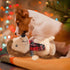 6 Pcs Christmas Squeaky Dog Toys - Stuffed Plush Toys with Squeaker for Small Medium Large Dogs - Interactive Puppy