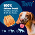 16 oz Treaty Chicken Jerky Dog Treats Limited One Ingredient Natural Dried Chicken Breast Healthy High Protein Dog
