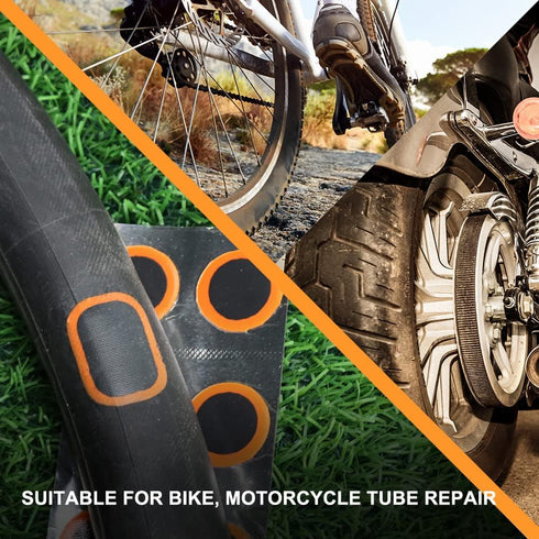 PAX 108 Pcs Round Bike Inner Tire Tube Patches 19mmØ, Flat Puncture Repair Patch for Bicycle, Motorcycle