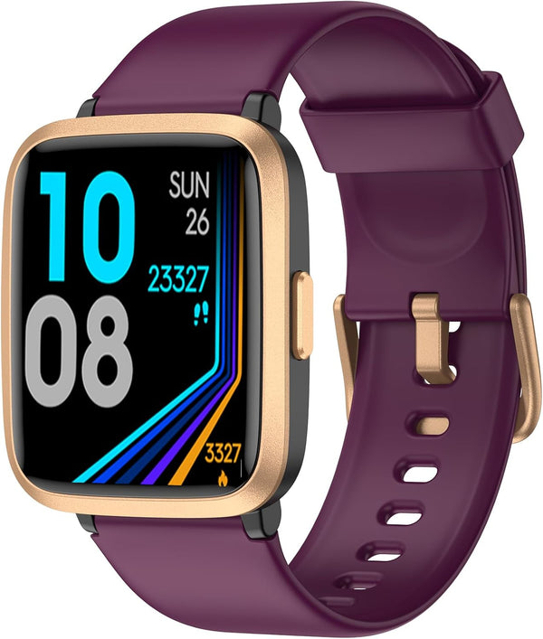 Fitness Tracker Watch with Blood Oxygen, Blood Pressure & Heart Rate Monitor, 50 Meters Waterproof Smart Watch for