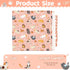 EYxsaxenk 27.6" 15lbs) Cat Grooming Wrap - Pink Self-Adhesive Cat Restraint Wrap Cutting Nails Blanket Anti-Scratch