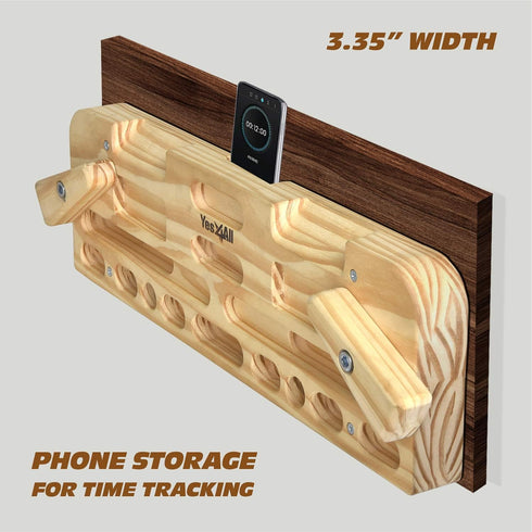 Yes4All Wooden Hang Board for Doorway - Hand Strengthener Equipment for Finger, Grip, and Pull Up Training