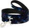 Buckle-Down Dog Leash, Galaxy Collage, 4 Feet Long, 0.5 Inch Wide, Multicolor
