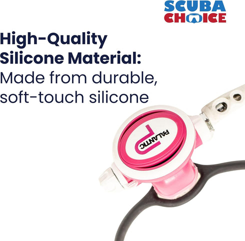 Scuba Choice Silicone Regulator Necklace - Durable Design, Essential Diving Accessory, Black